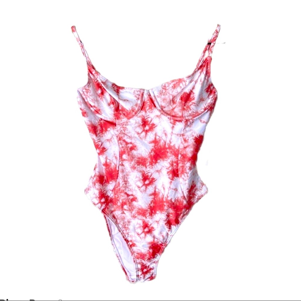 NWT ONIA- Revolve Isabella high leg Tie-Dye Swimsuit.